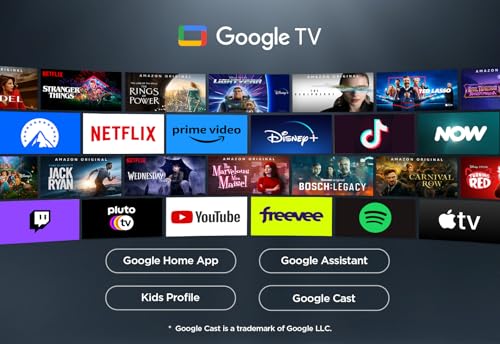 TCL 75Q6C-UK QD-Mini LED TV, 4K HDR Premium 1000nits, Smart TV Powered by Google TV (Dolby Vision IQ & Atmos, Onkyo 2.1 Sound System, 144Hz Motion Clarity Pro, 2025 New Model)