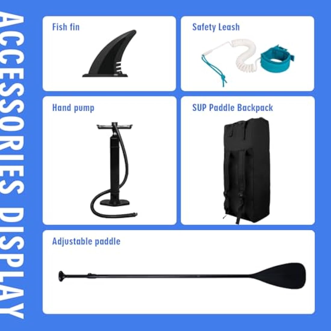 FunWater SUP Inflatable Stand Up Paddle Board Ultra-Light with Inflatable Board,ISUP Accessories,Three Fins,Adjustable Paddle, Pump,Backpack, Leash.