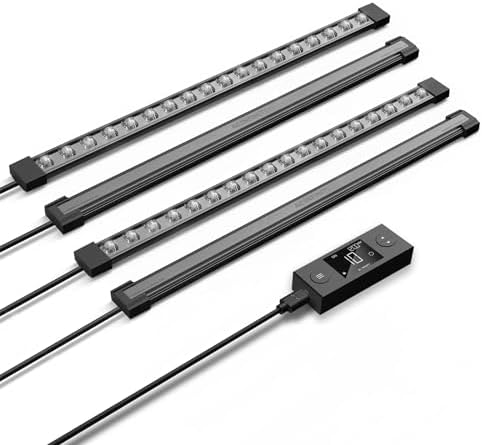 AC Infinity IONBEAM S16, Full Spectrum LED Grow Light Bars 41cm Deeper Penetration Samsung LM301H EVO Diodes Digital Dimming Timer Controller for Veg Bloom Indoor Plants Grow Tents Greenhouses 16-Inch