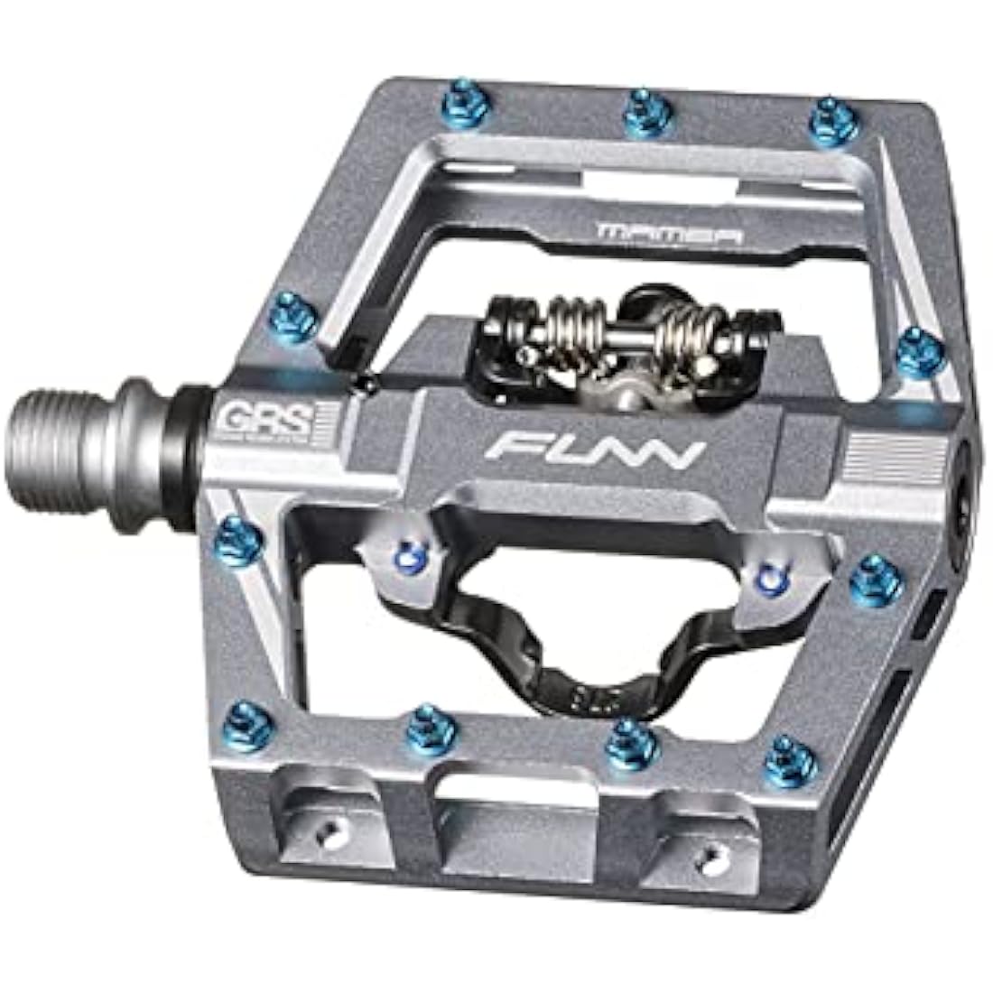 Funn Mamba S MTB Clipless Pedals, Single Sided Clip Mountain Bike Pedals, Compatible with SPD Cleats, 9/16-Inch CrMo Axle Bicycle Pedals for MTB/BMX/Gravel Cycling