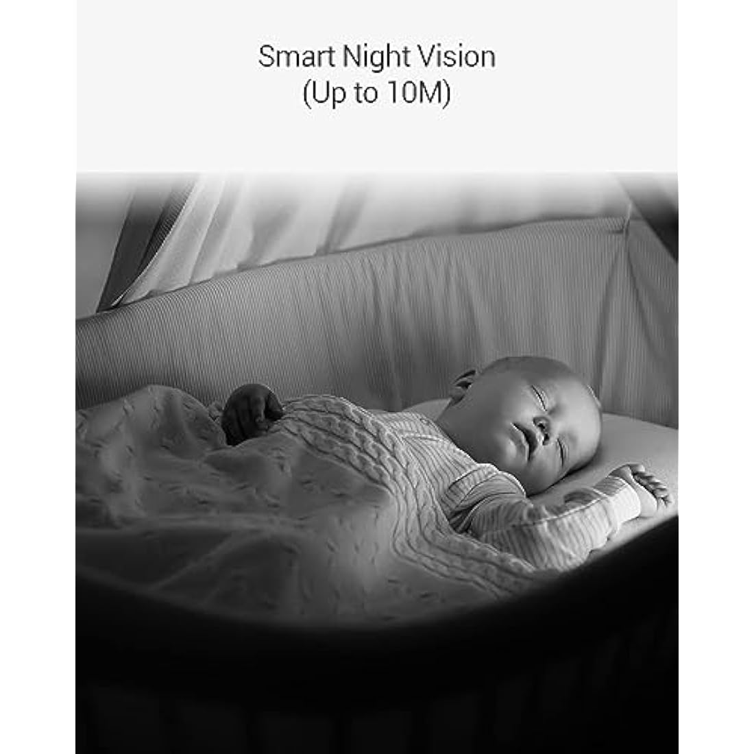 EZVIZ Indoor Camera No Monthly Fee, 256GB Supports, Baby Monitor Camera, Pet Camera. Motion Detection, Auto Tracking, Night Vision, Alarm, Two Way Audio, 2.4G Wifi, Alexa Google IFTTT Control(C6N 2MP)