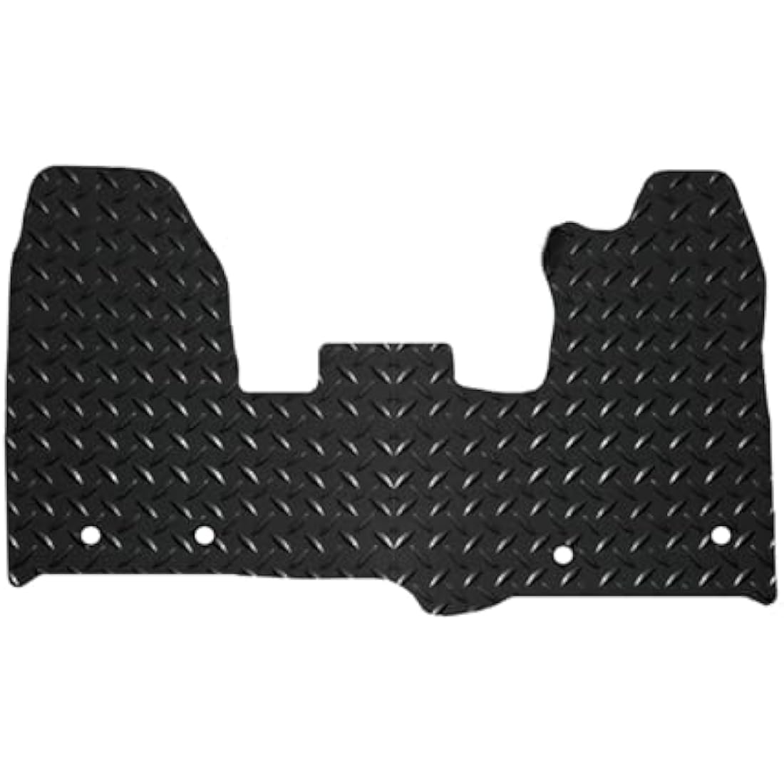 Lusso Floor Carpet Mats for Car | Tailored/Compatible to Fit Ford Transit Custom 2015 onwards | Heavy Duty 3mm Rubber Car Mats | 1-Piece Set (Black Edging)