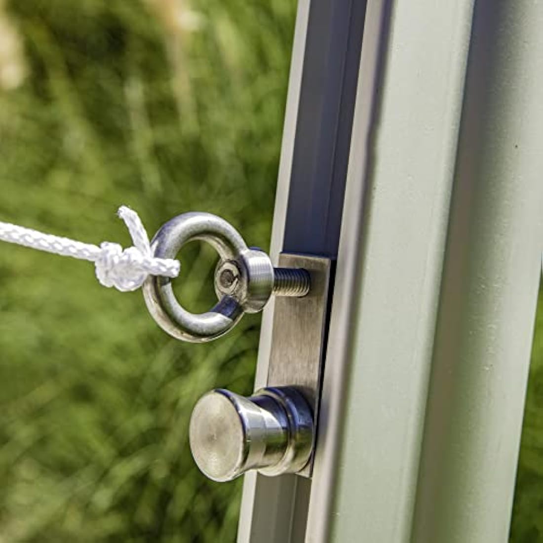 Windhager 10703 Premium Sun Sail Pole Height Adjustable Steel Pole for Sun Sail Rustproof Mast Height Max. 242.5 cm