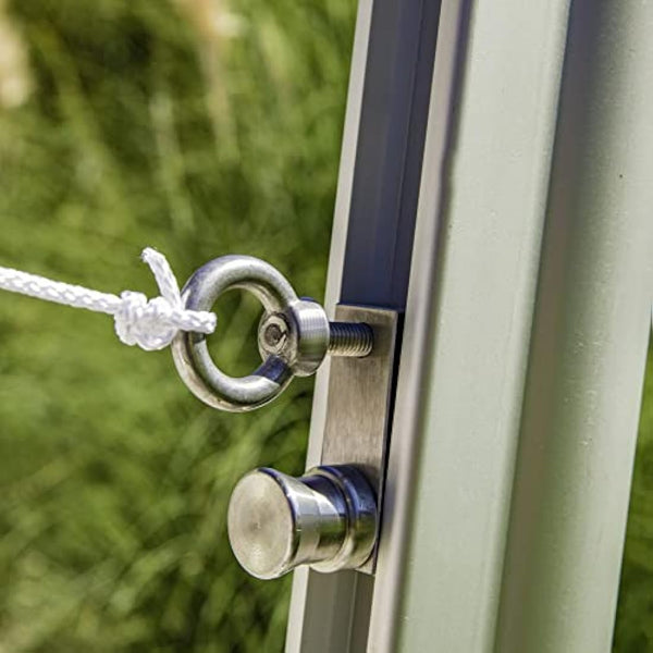 Windhager 10703 Premium Sun Sail Pole Height Adjustable Steel Pole for Sun Sail Rustproof Mast Height Max. 242.5 cm