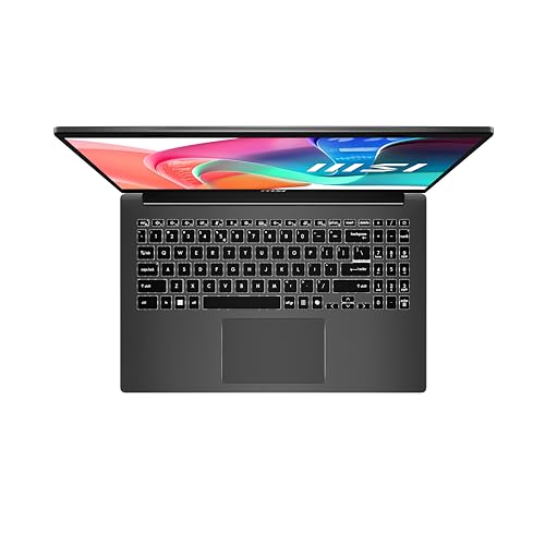 MSI Modern 15 Laptop (B7M-437UK) - (15.6" FHD IPS-Level Panel, AMD Ryzen 5 7430U, AMD Radeon Graphics, DDR IV 16GB (3200MHz), 512GB NVMe PCIe SSD, Intel WIFI 6E, Windows 11 Home Plus) - Classic Black