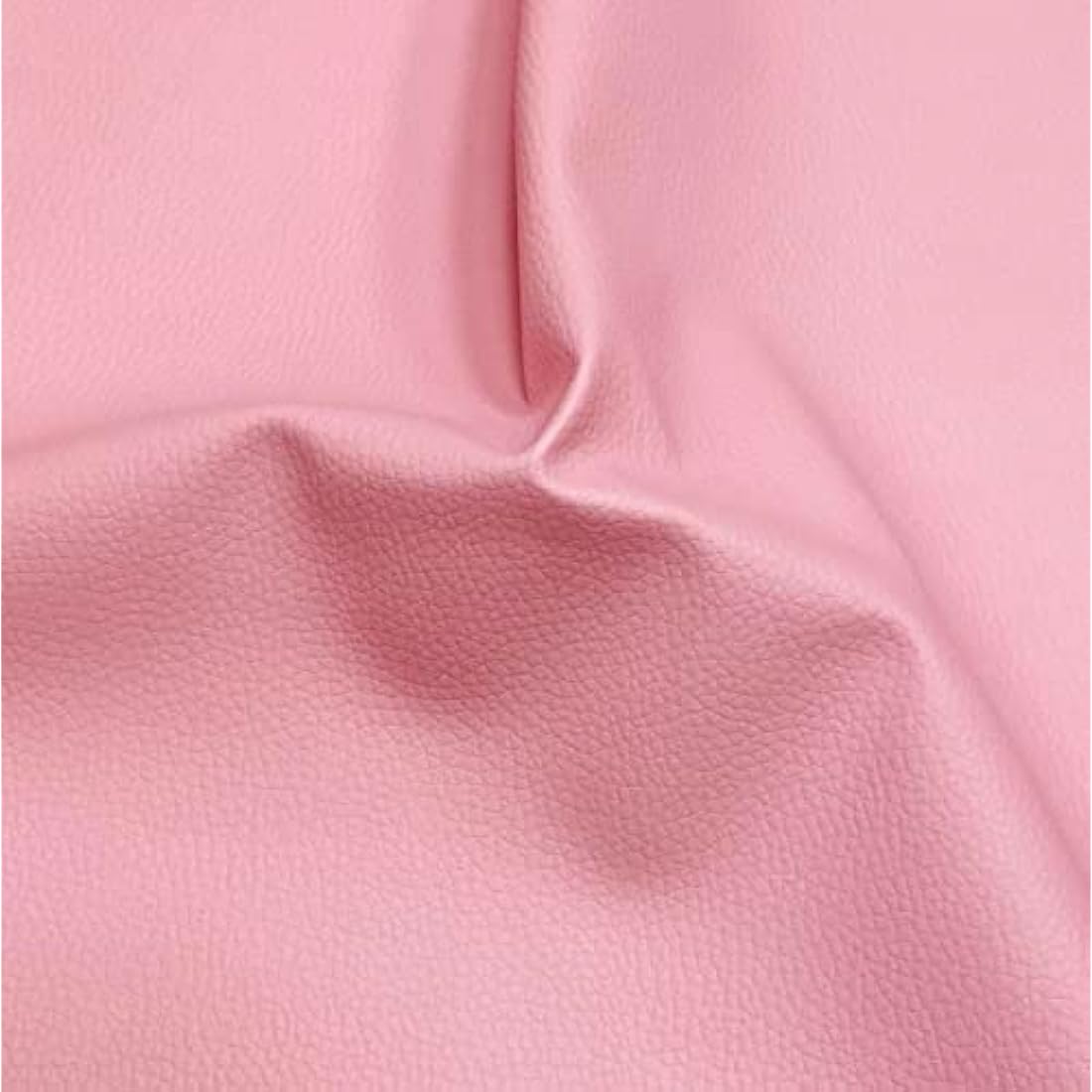 A-Express Grained Faux Leather Fabric Waterproof Heavy Duty Leatherette Vinyl Leathercloth Upholstery Textured Material - Light Pink 1 Metre 100cm x 140cm