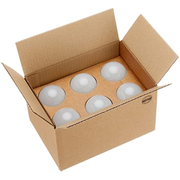 Amazon Basics LED E27 Edison Screw Bulb, 10W (Equivalent to 75W), Cool White, Non Dimmable - Pack of 6