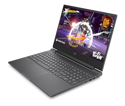 HP Victus 15.6" Gaming Laptop, AMD Ryzen 5-8645HS, 8 GB RAM, 512 GB SSD, NVIDIA GeForce RTX 2050 Graphics, FHD IPS Display, Up to 6 hrs 15 battery, Win 11, Mica Silver, 15-fb2002sa