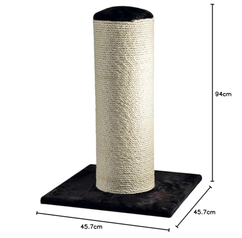Ancol Fat Boy Scratching Post for Cats - Large Heavy Duty Cat Scratcher for Indoor Cats and Kittens - Natural Sisal Rope and Eco Friendly Materials