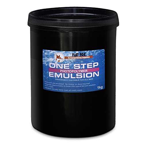 Flat Fox one step Photopolymer Emulsion Pre Sensitized- Screen printing exposure (1000ml)