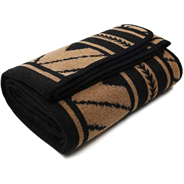 ACUSHLA Merino Wool Camping Blanket Soft Warm Thick Washable Large Outdoor Camping Travel Throw All Weather Sierra Khaki 200x160cm