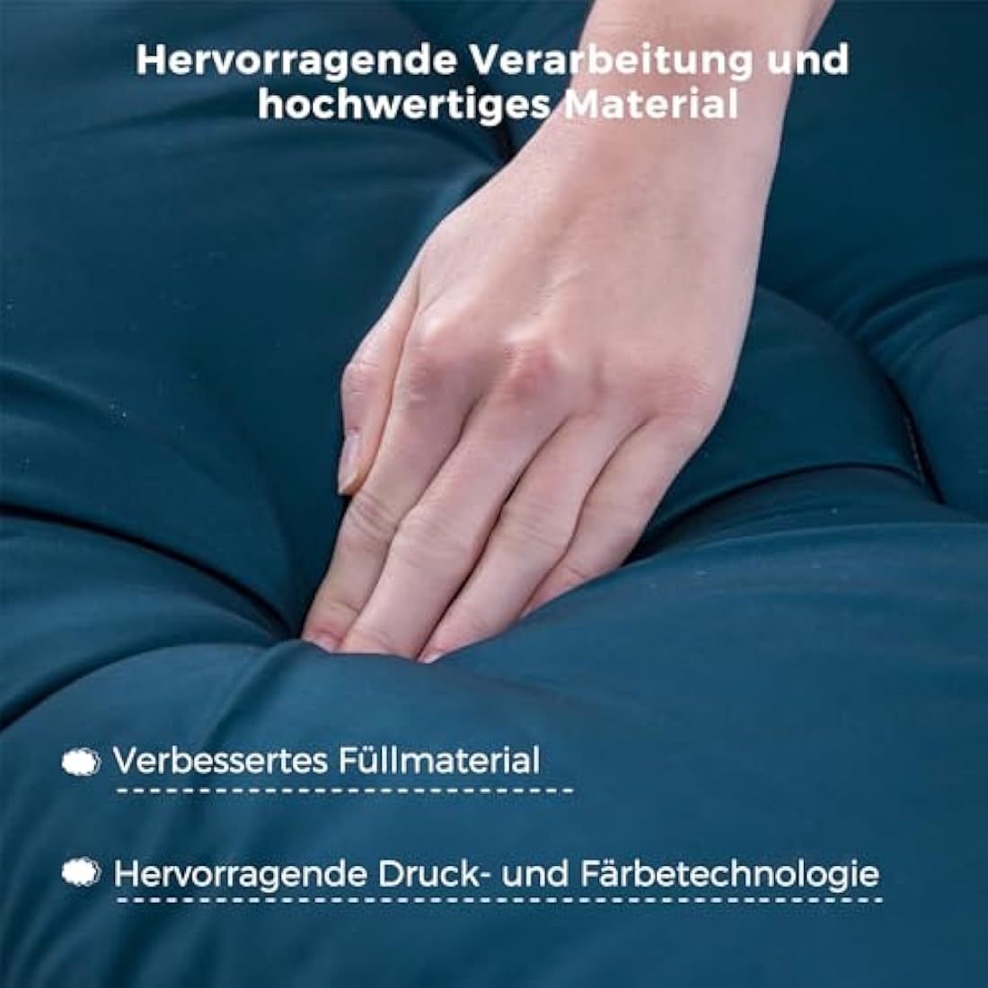 Japanese Floor Mattress Futon Mattress, Thicken Tatami Mat Sleeping Pad Foldable Roll Up Mattress Dormitory Mattress Pad Floor Lounger Pillow Bed (Bluestone, Single)