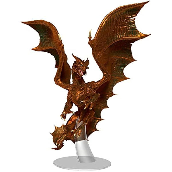 Dungeons & Dragons D&D Icons of The Realms: Adult Copper Dragon - Pre-Painted RPG Figure, Highly Detailed Miniature