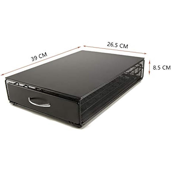 HiveNets Nespresso Vertuoline Capsule Drawer Compatible Vertuo Coffee Storage Metal 40 Pods Capacity