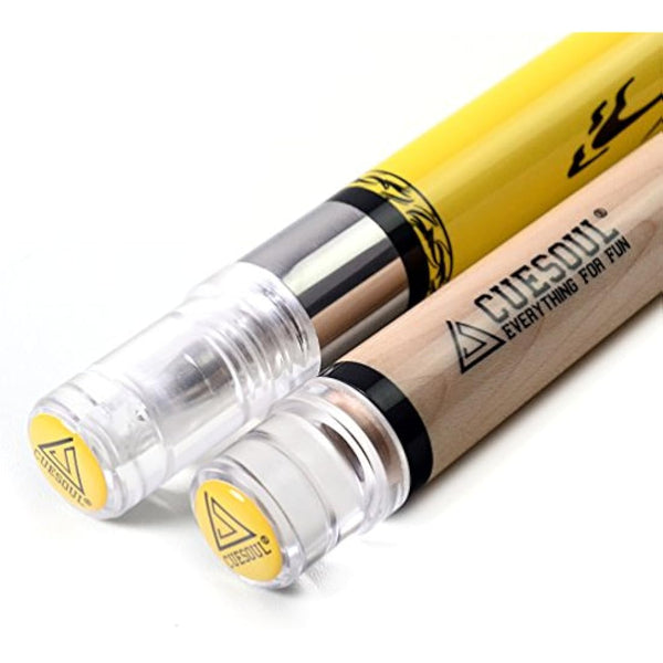 CUESOUL 58 Inches 19oz Joint Pool Cue Stick Billiards Premium Canadian Maple Pool Cue, Multi-layered Tip, 11.5/12.75mm Billiards Pool Cue Set Accessories