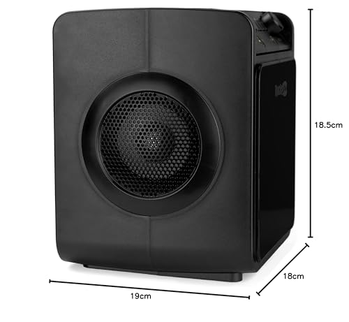 RockJam 10-Watt Rechargeable Bluetooth Karaoke Machine with Two Mics, Lightshow & Voice Effects