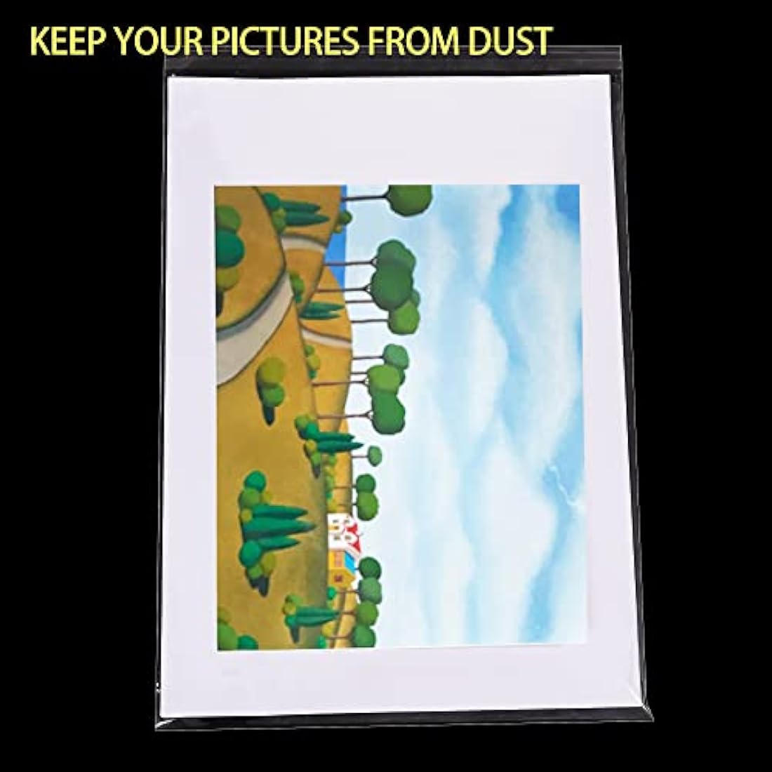 A3 Clear Self-adhesive Cello Bags - 100 Packs, 30.5x42cm Self-sealing Cellophane Display Bags, Food Safe, OPP for Prints, Cookies, Cards, Envelopes, Pictures (12 x 16.5 Inches)