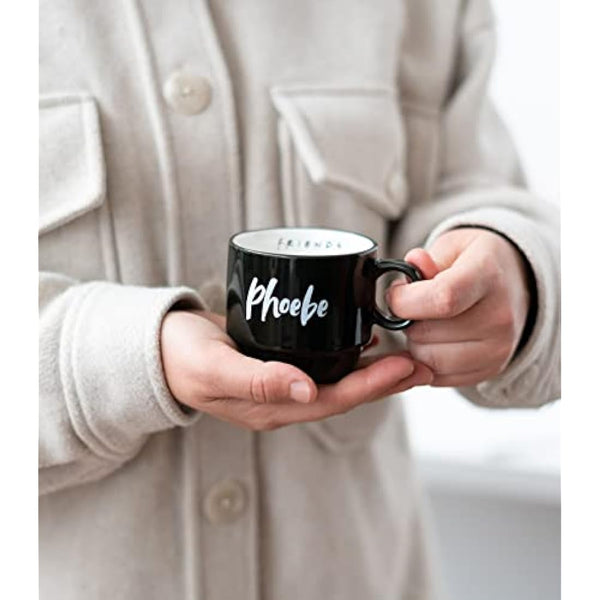 Grupo Erik Mugs Sets of 6 - Friends TV Show Gifts | Stacking Mugs with Stand 5.4 oz - 150ml Coffee Cups Espresso | Cool Gifts for Friends Merchandise
