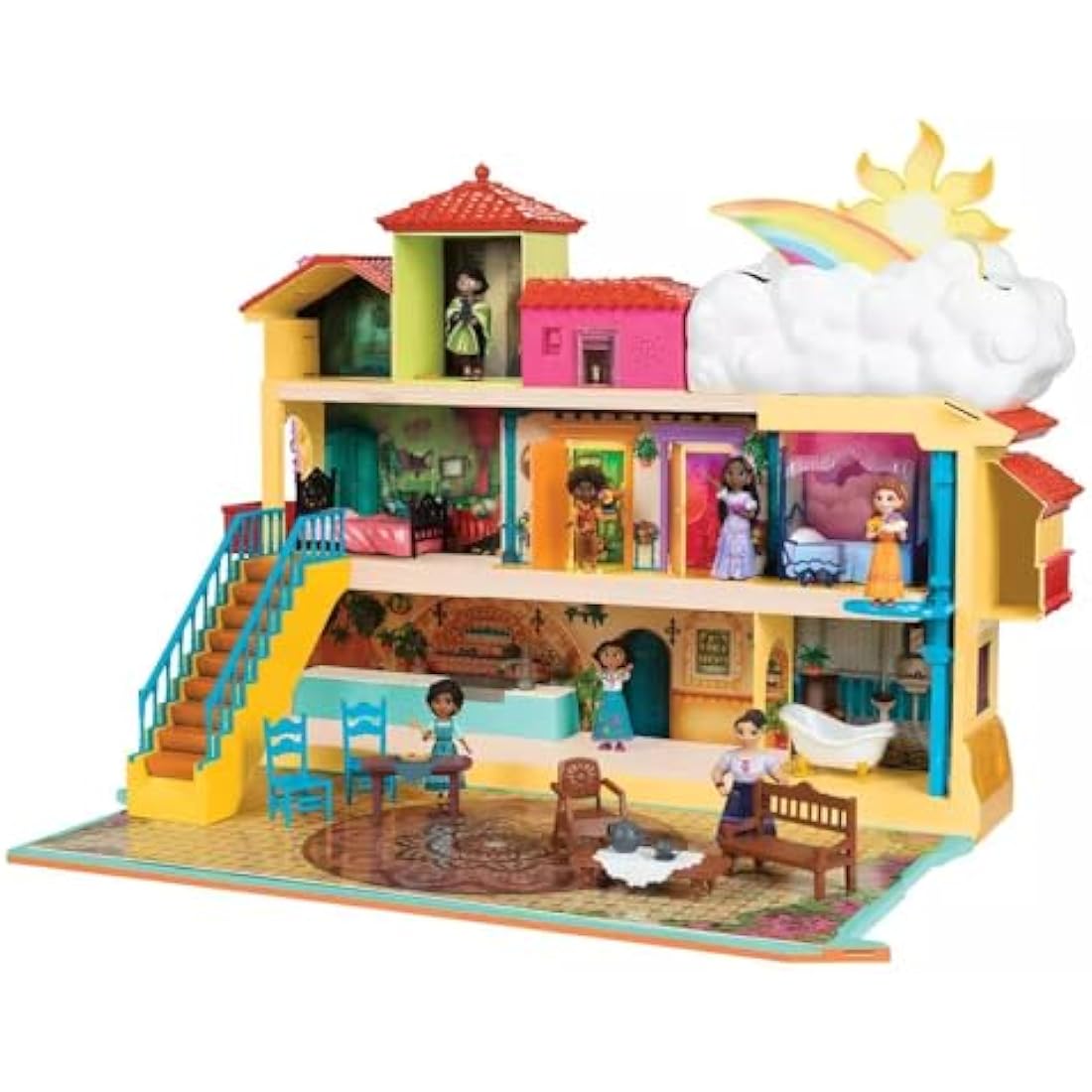 Disney Encanto Magical Casa Madrigal, Interactive Playset Includes Light, Sound And Music Features Throughout The House, Meerkleurig