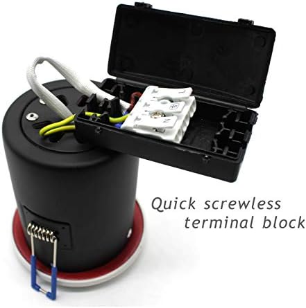 10 X Sanlumia LED Fire Rated Downlight Can GU10 Recessed Ceiling Twist & Lock Downlight IP20 Black