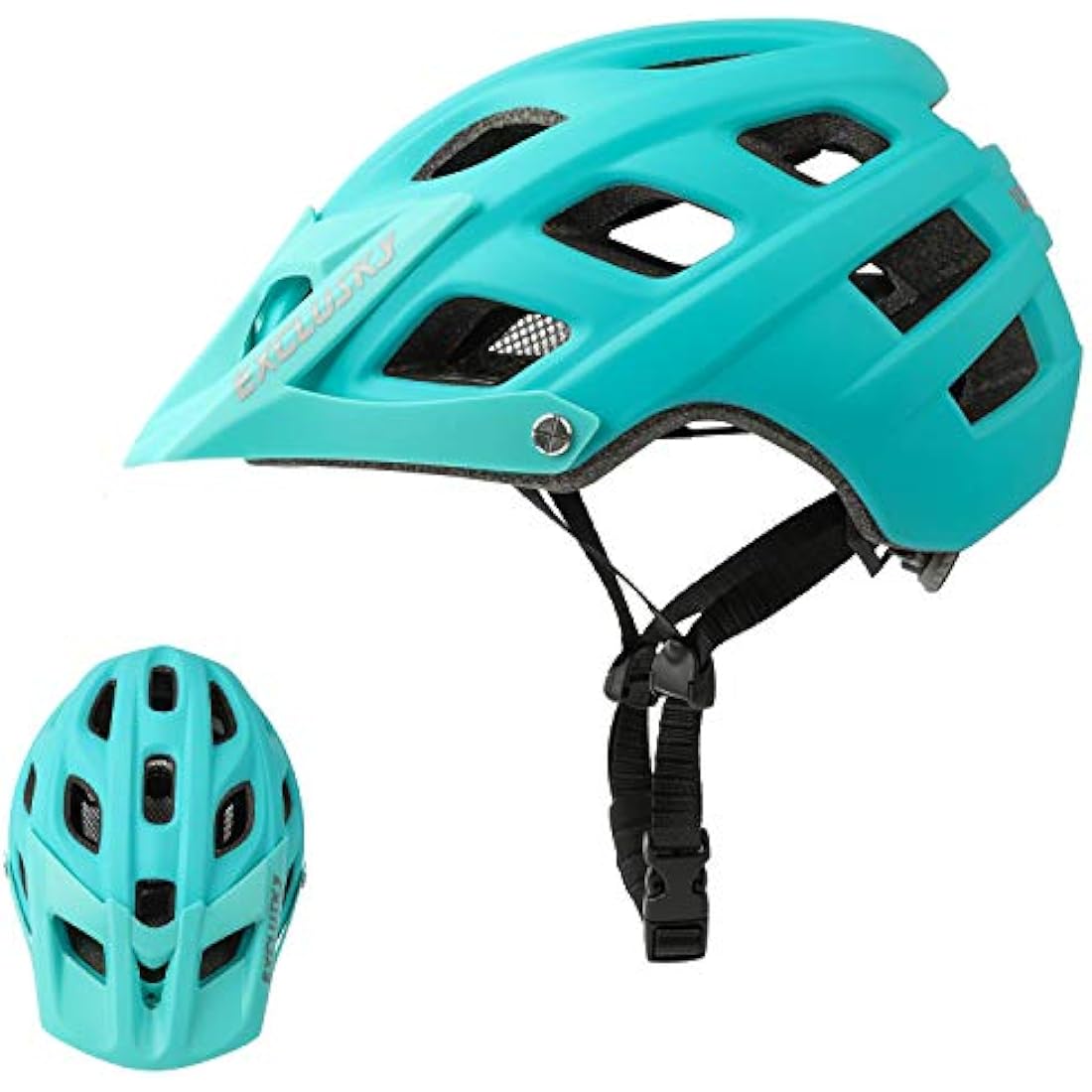 Exclusky Mountain Bike Helmet, MTB Helmet Adult Lightweight Breathable Mens Bike Helmet Cycling Mountain & Road Bicycle Helmets for Men Women