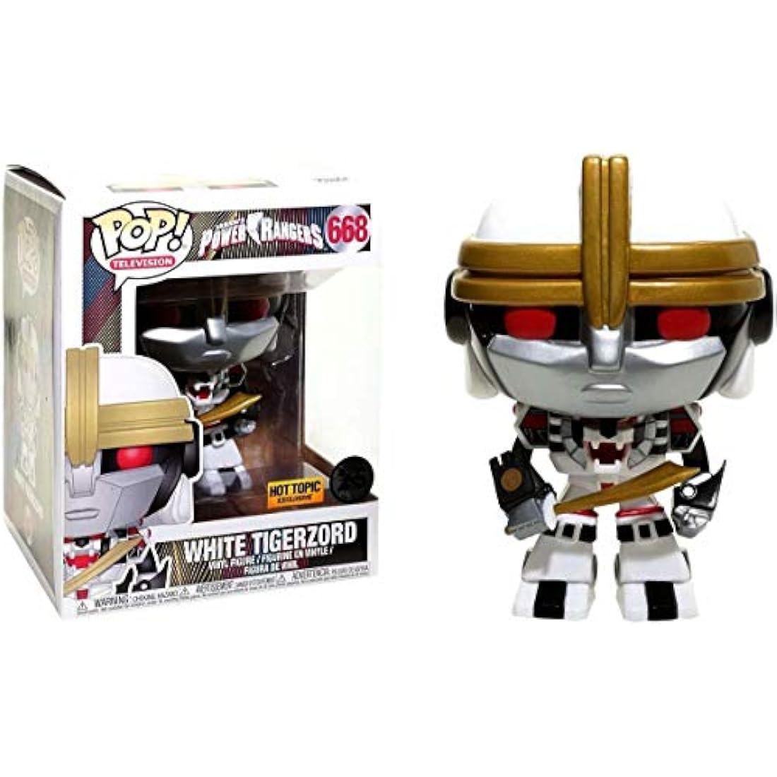 Funko Pop! White Tigerzord #668 (Hot Topic Exclusive)