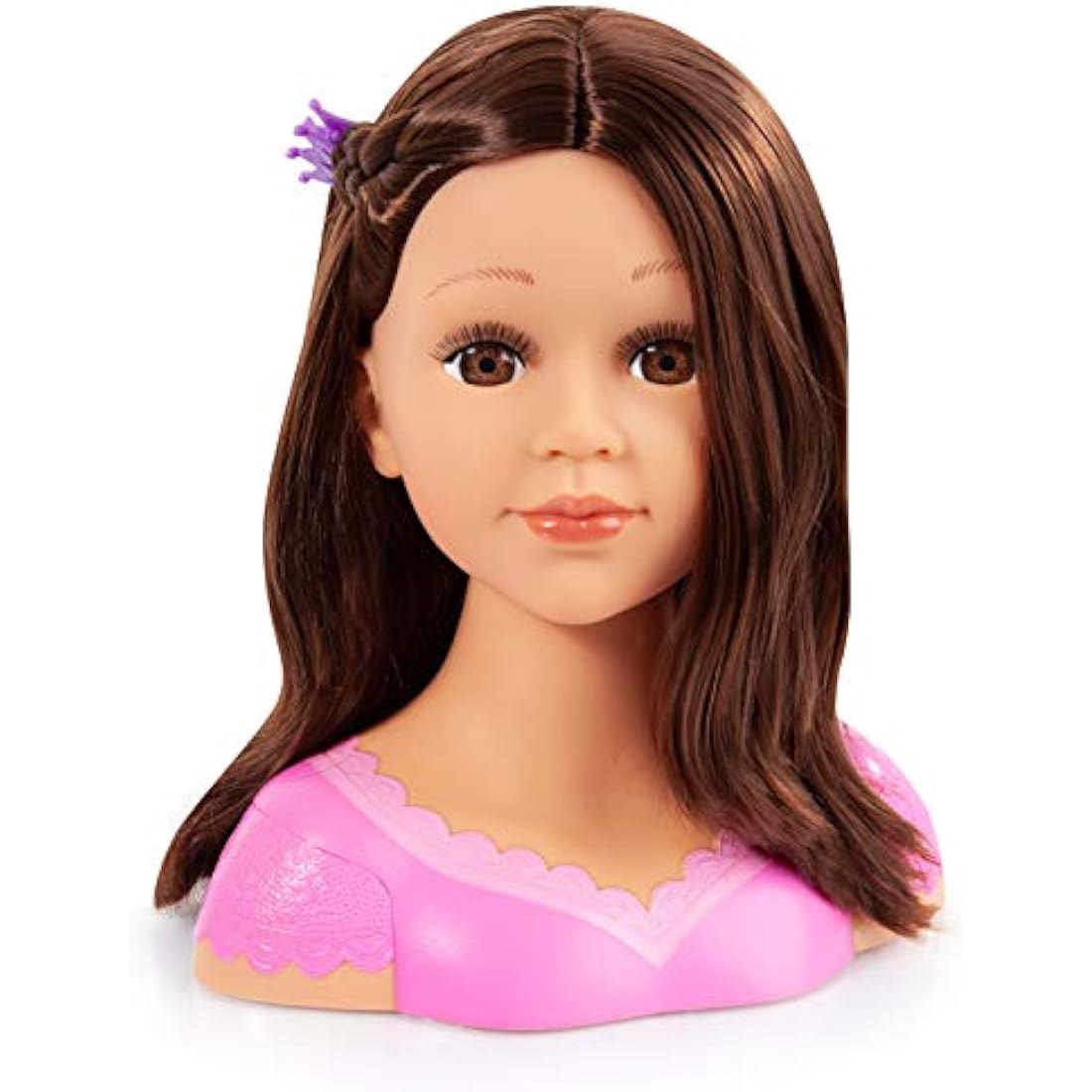 Bayer Design 90088AK Hairdressing head Charlene Super Model, styling, Makeup, with Accessories , Brown