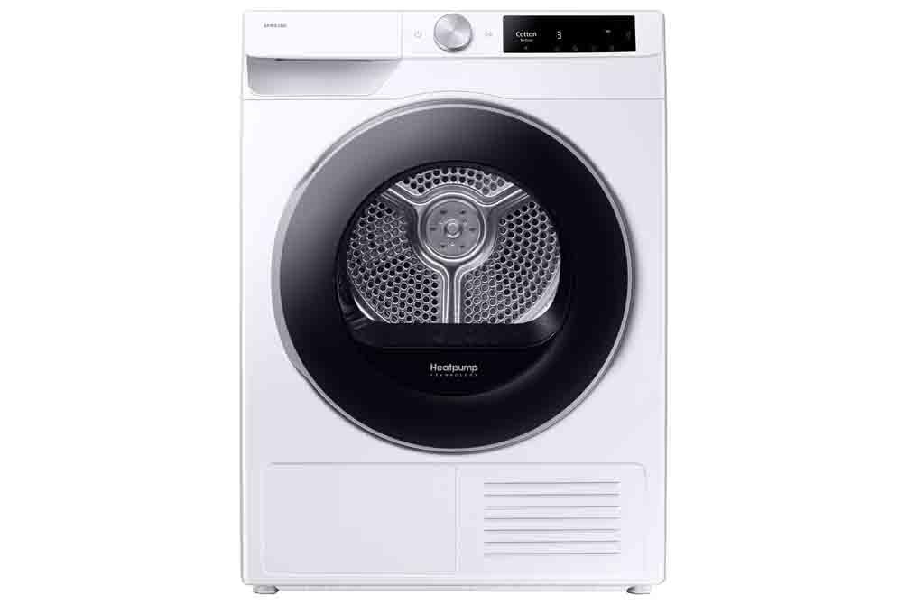 Samsung Series 6 DV90T6240LH/S1 with OptimalDry™, Freestanding Heat Pump Tumble Dryer, 9 kg, White, A+++ Rated