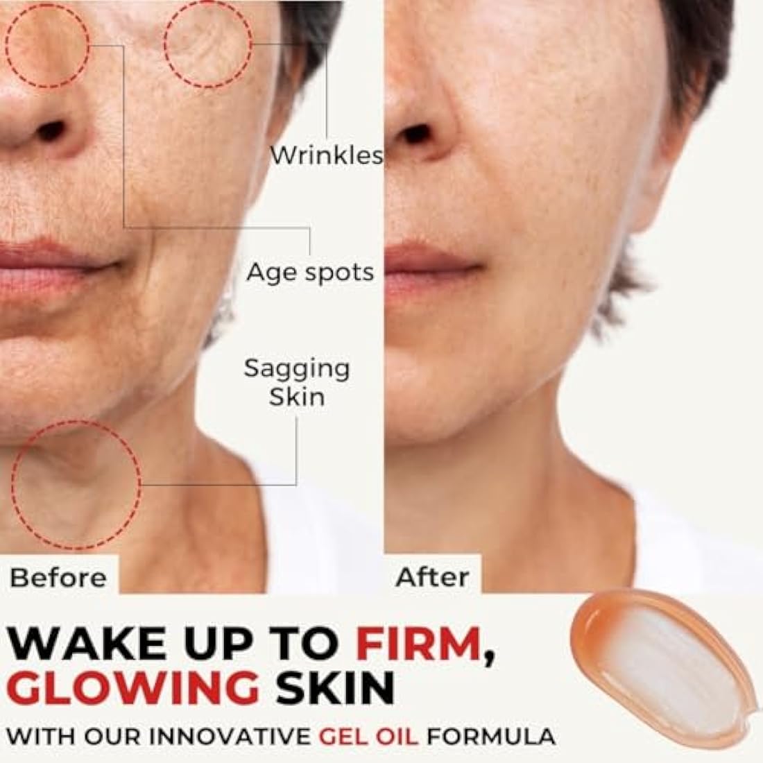 Karmic Skin Anti Ageing Night Face Cream | Wrinkle, Dark Spot & Hyperpigmentation Facial Moisturiser | Vitamin C & E, Natural Retinol | For Women & Men | Hydrating, Anti Aging Sleepytime Gelly