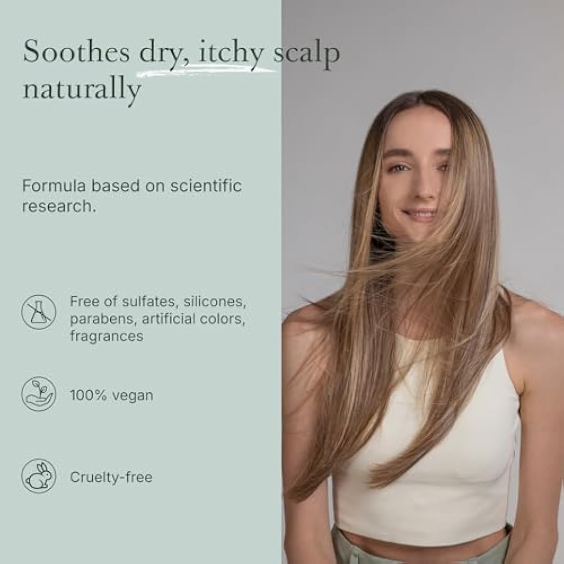 Good&All Tea Tree Shampoo and Conditioner Set for Dry Itchy Scalp with Peppermint - Sodium Lauryl Sulfate/Sulphate, Silicone, Paraben, Fragrance Free - 400ml