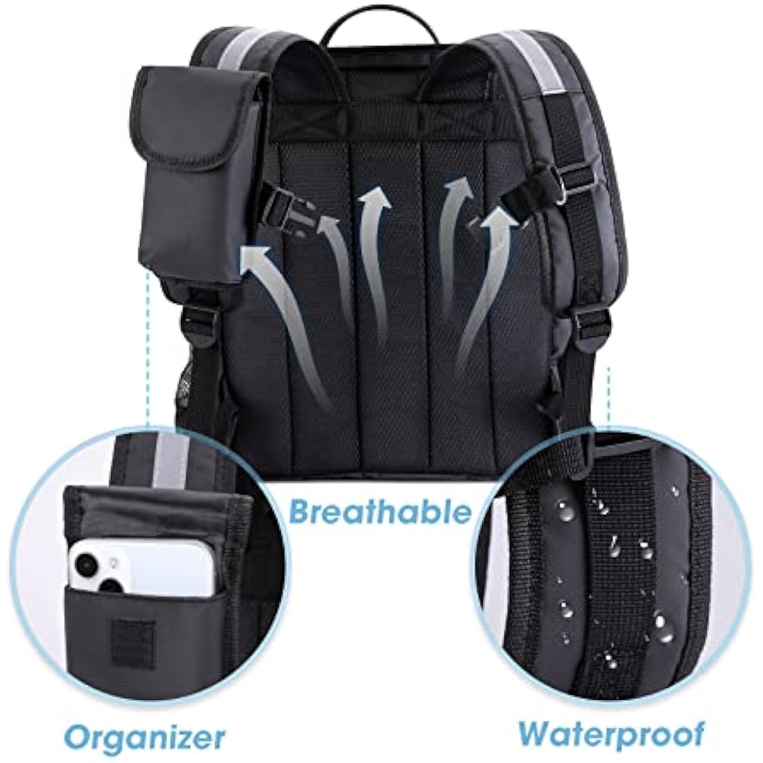 MATEPROX Large Cooler Bag Rucksack, 40L Leakproof Insulated Picnic Backpack Keeps 54 Cans with Bottle Opener, Waterproof Lunch Cooler Bag Backpack for Camping Beach Hiking Outdoor Activities