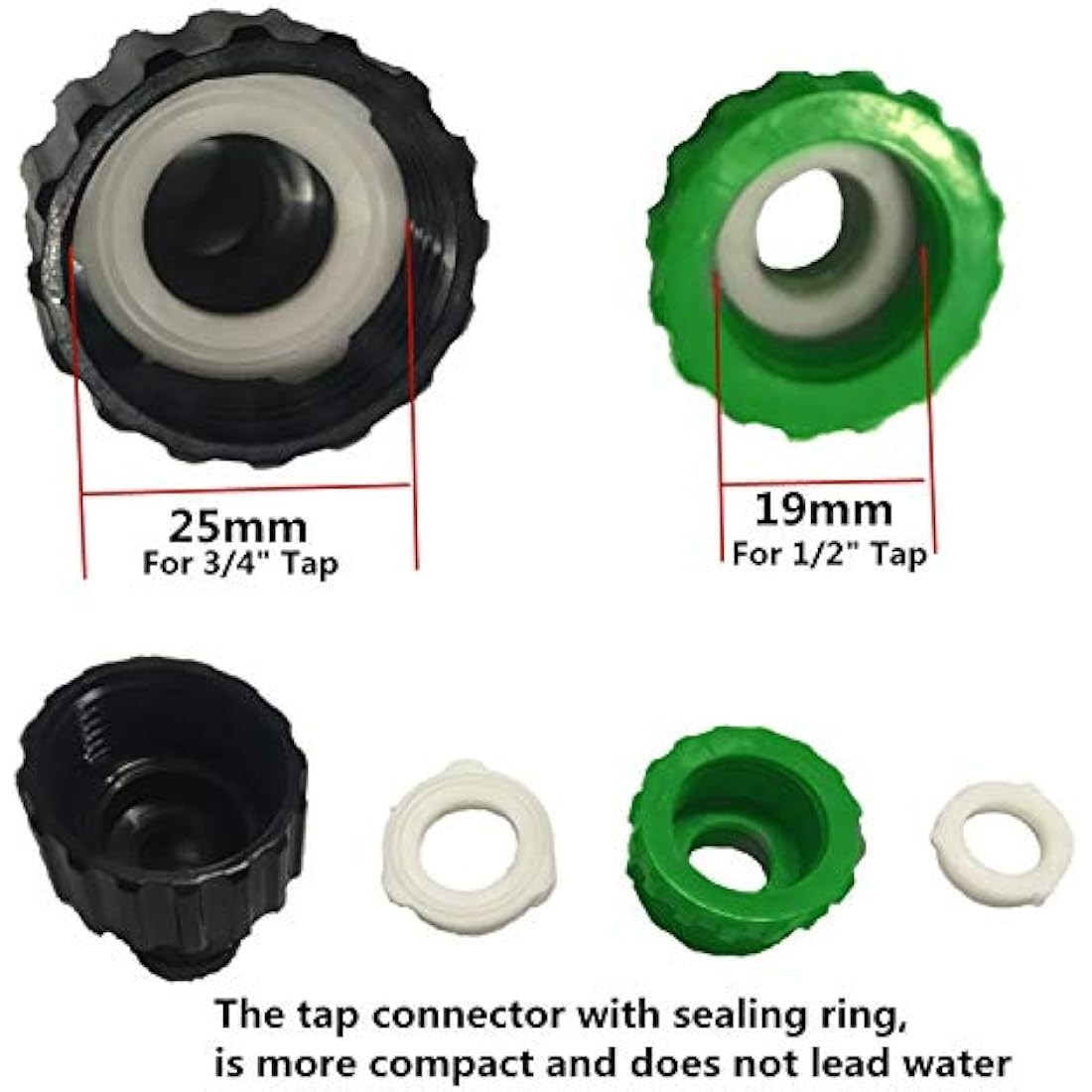 14Pack Hose Connector Kit - Join Garden Pipe (1 Nozzle, 1 Mixer Tap, 2 Waterstop, 2 Repair, 2 Double Male, 4 Hose End Quick)