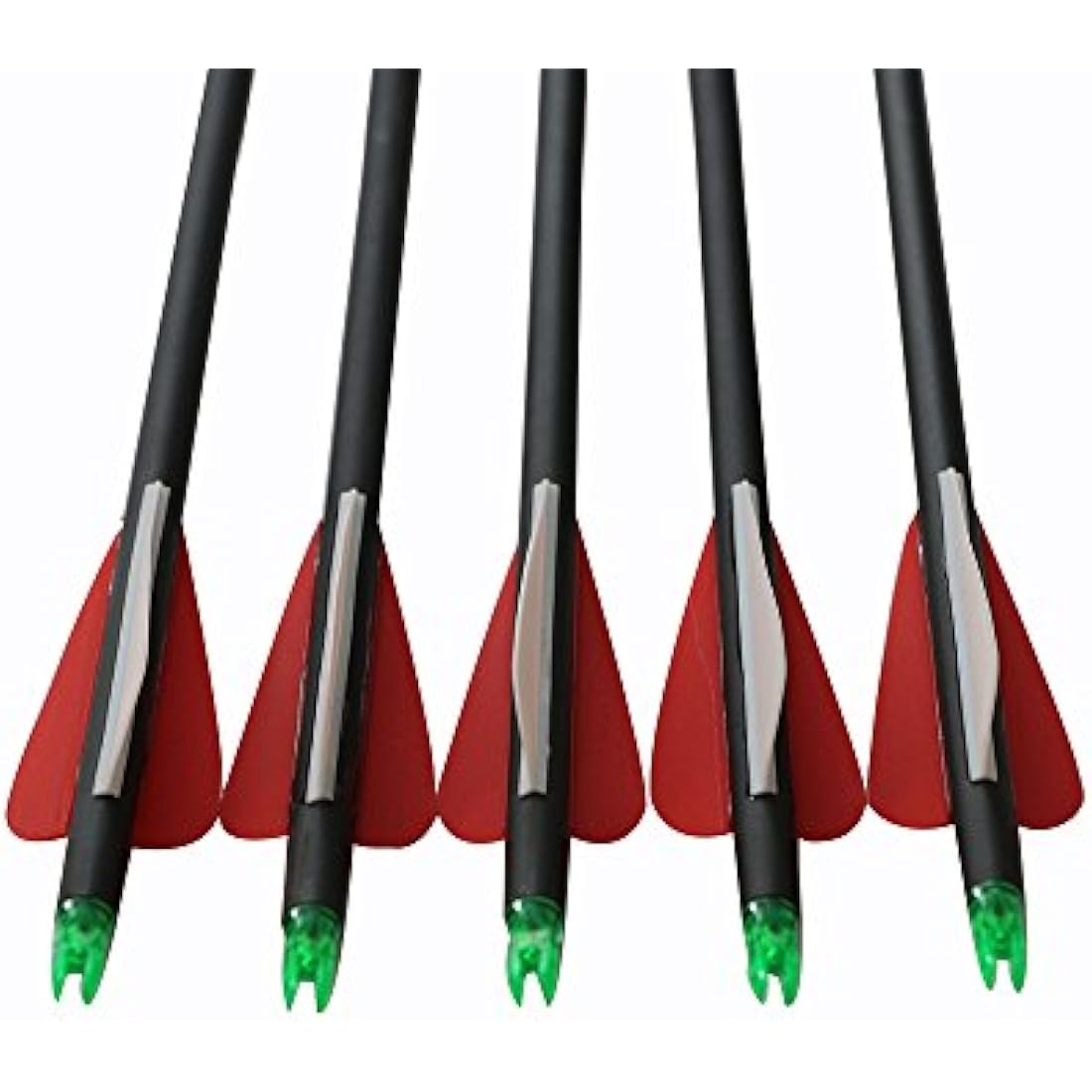 Huntingdoor 12Pcs 30 inch Archery Carbon Arrows Spine 550 Hunting Targeting Arrows with Replaceable Broadhead for Recurve Bow Compound Bow Target Practice