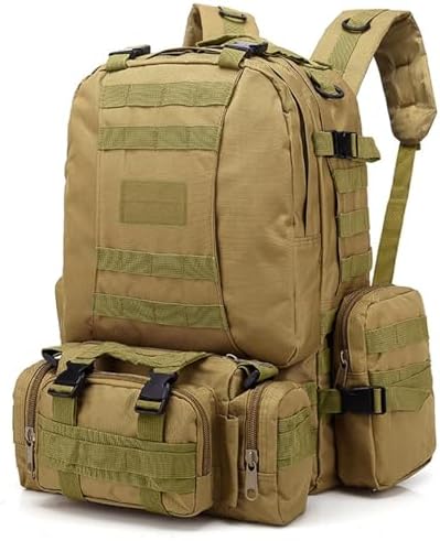 aiGear 55L Military Tactical Backpack | Lightweight Backpack Hiking Daypack | Rucksack with Molle System | for Outdoor Sports Trekking Hiking Travel Camping