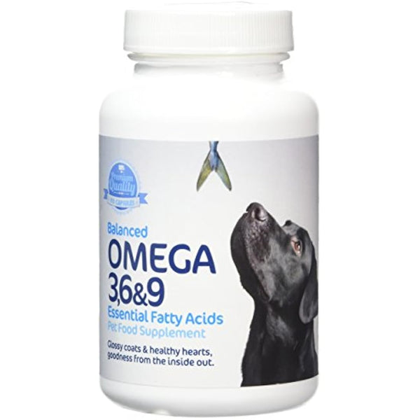 Imexa Balanced Omega 3, 6 and 9 Essential Fatty Acids Softgel Capsules for Dog 1000mg (Pack of 90)
