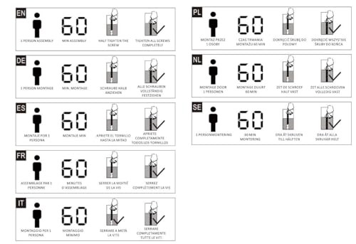 Yaheetech 5ft King Bed Frame Upholstered Platform Bed with Adjustable Button Tufted Headboard/Velvet Fabric/Sturdy Wooden Slat Support/No Box Spring Needed, Dark Grey King Bed