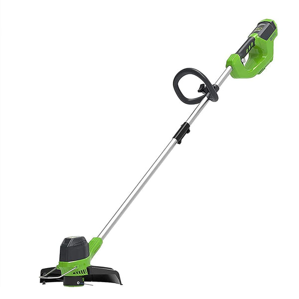 Greenworks 40V Cordless Strimmer for Medium Gardens, Adjustable Height, 30cm Cutting Width, Autofeed 1.65mm Nylon Line, WITHOUT 40V Battery & Charger,
