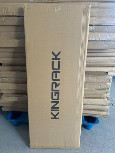 KINGRACK 2 Step Ladder with Handrail, Non-Slip Household Ladder with Folding Safety, Aluminium Folding Step Stool, Maximum Load 150 kg, Black