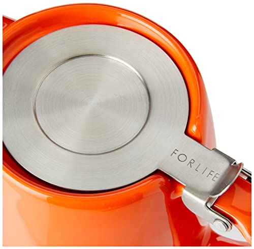 Forlife Stump Teapot 530 mL, 18 Oz., Carrot