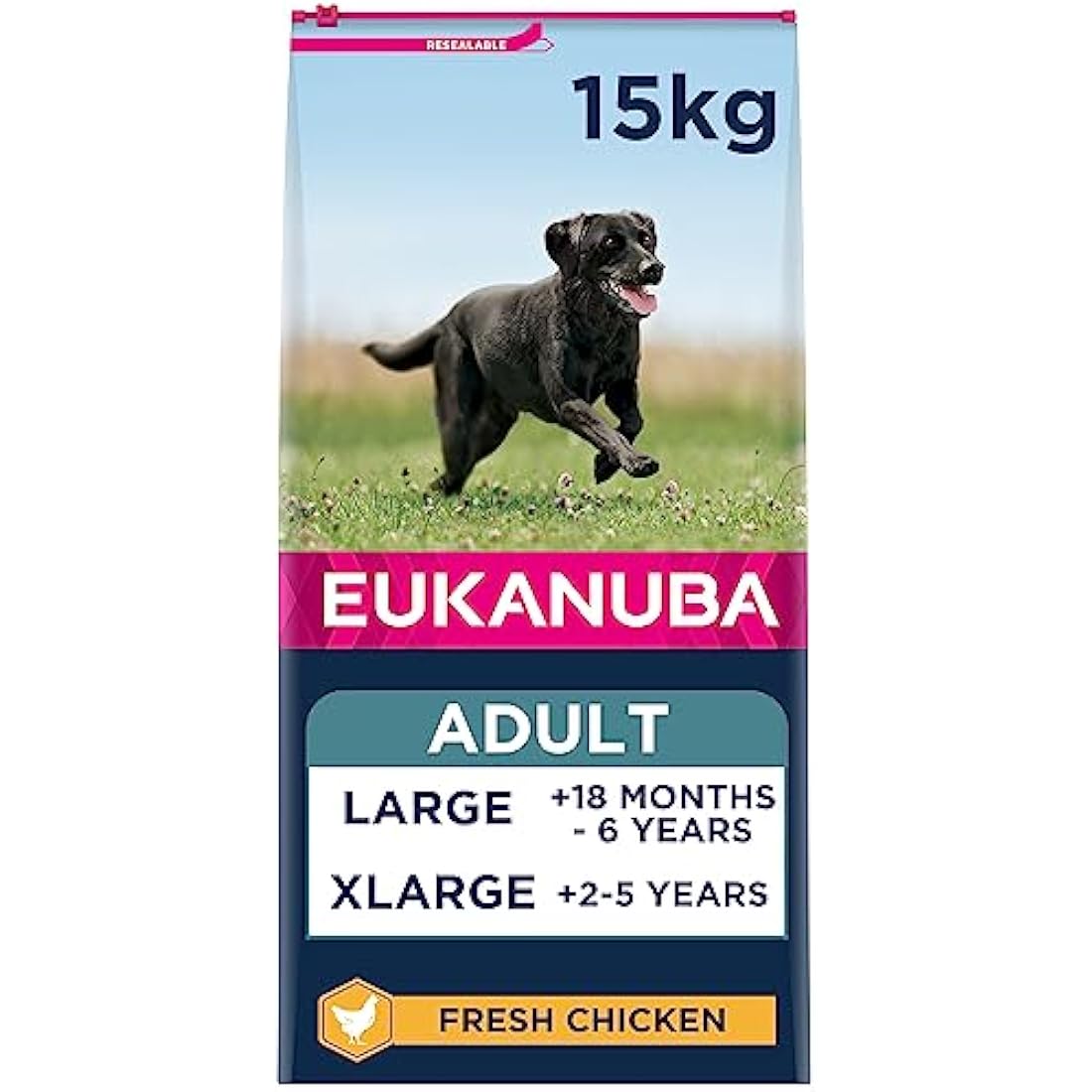Eukanuba Complete Dry Dog Food for Adult Large and Giant Breeds with Fresh Chicken 15 kg