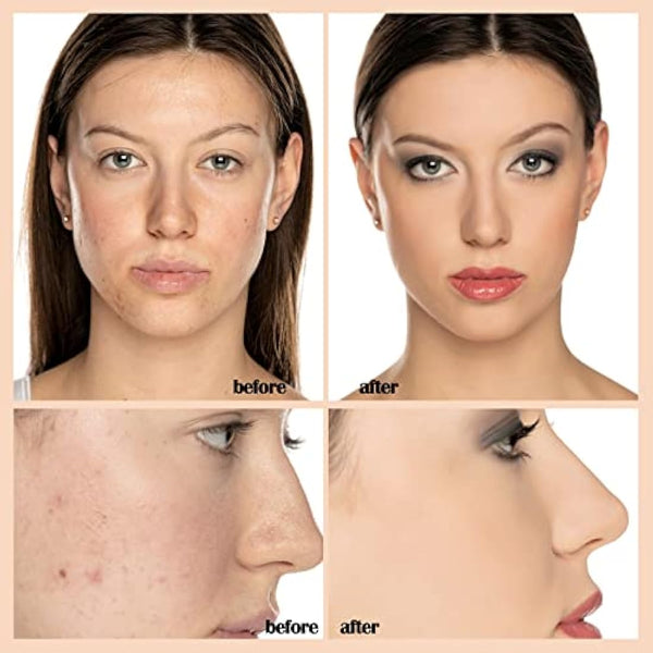 Aquapurity Phoera® Full Coverage Foundation Soft Matte Oil Control Concealer 30ml Flawless Cream Smooth Long Lasting (103 WARM PEACH)