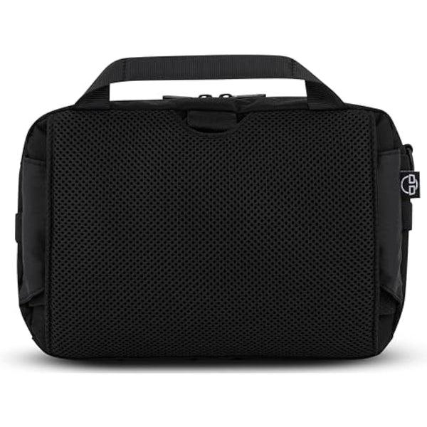 Johnny Urban Bum Bag Black - Travis - Large Waist Bag for Travel Hiking Outdoor - Breathable Airmesh & Adjustable Strap - Many Pockets with Zippers - Accessory Add On for Backpack