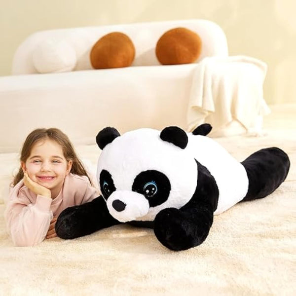 IKASA Giant Panda Stuffed Animal Plush Toy,78cm Large Cute Jumbo Soft Toys,Huge Big Size Plushy Fluffy Fat Oversized Plushie,Gifts for Kids