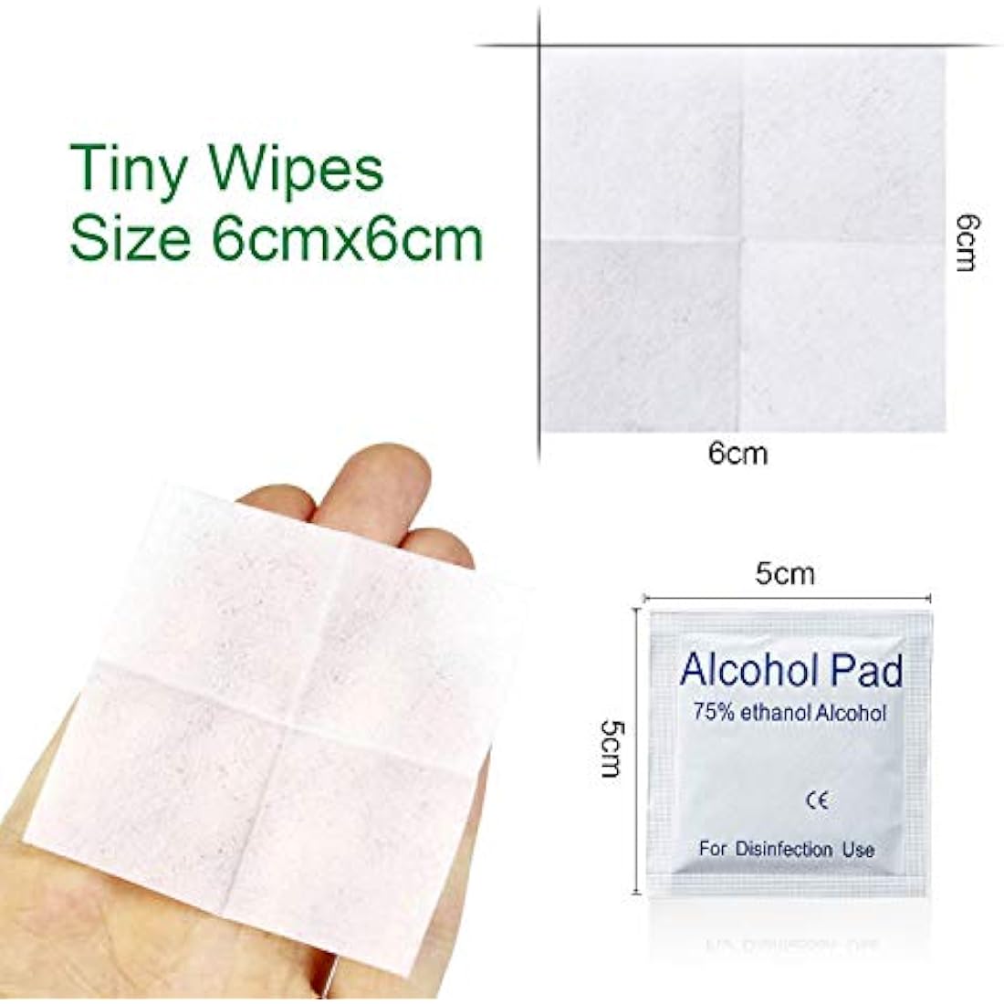200pc Alcohol Cleaning Phone Wipes - EOTW Cleaning Screen Glasses Wipes Individually Wrapped, Disposable Cleaning Wipes Phone Laptop Use Tiny Size 6cm x 6cm