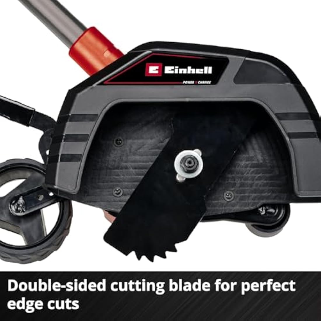 Einhell Power X-Change Cordless Lawn Edger - 18V, Lightweight Battery Grass Trimmer, 19cm Cutting Length, 3 Cutting Depths - GE-LE 18/190 Li Solo Electric Lawn Edging Tool (Battery Not Included)