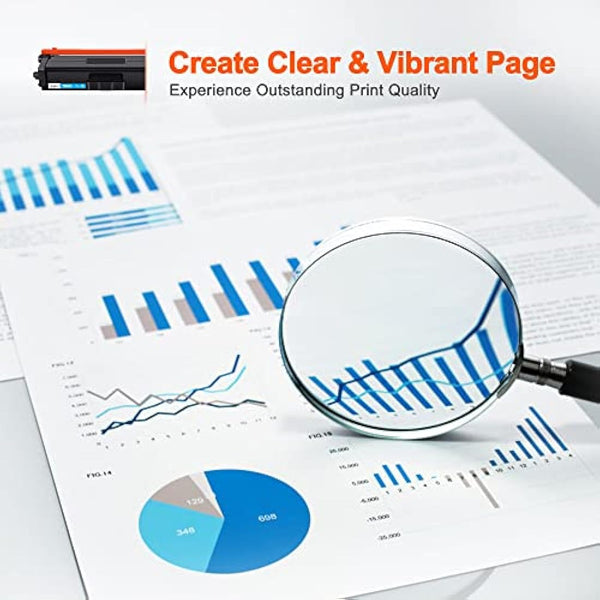 ejet TN423 TN421 Toner Cartridges for Brother TN-423 TN-421 for HL-L8260CDW HL-L8360CDW HL-L9310CDW MFC-L8900CDW MFC-L8610CDW MFC-L9570CDW MFC-L8690CDW L8410CDW (Black Cyan Magenta Yellow, 4-Pack)