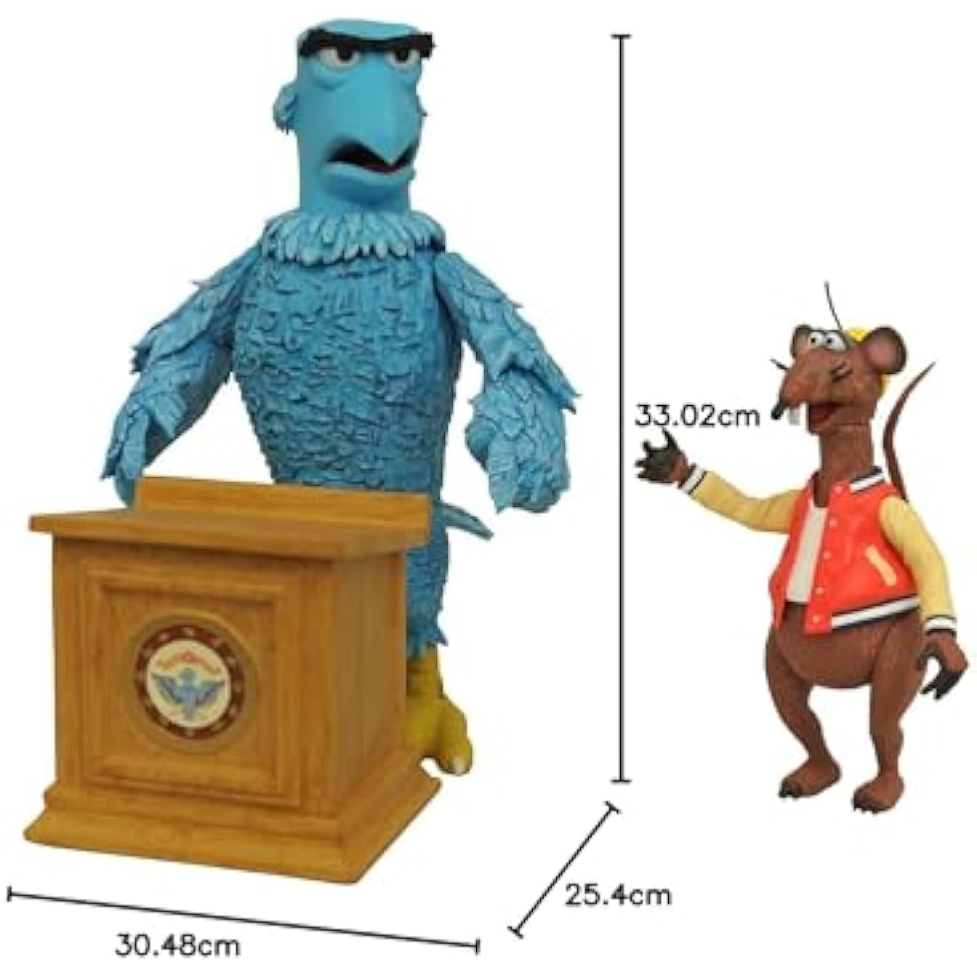 Diamond Select Toys MUPPETS SAM THE EAGLE & RIZZO THE RAT DLX FIG SET