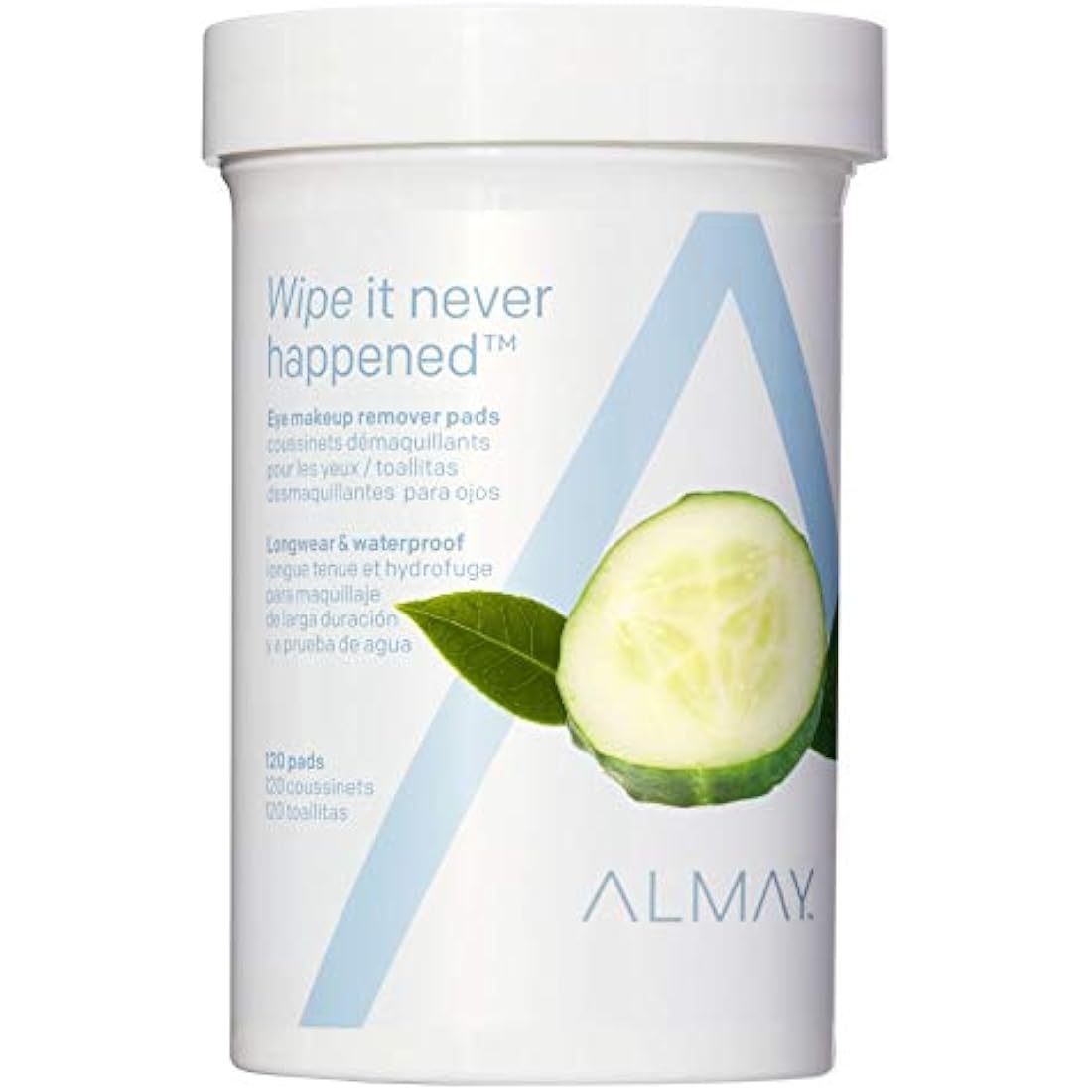 Almay Eye Makeup Remover Pads, Longwear & Waterproof 120 pads