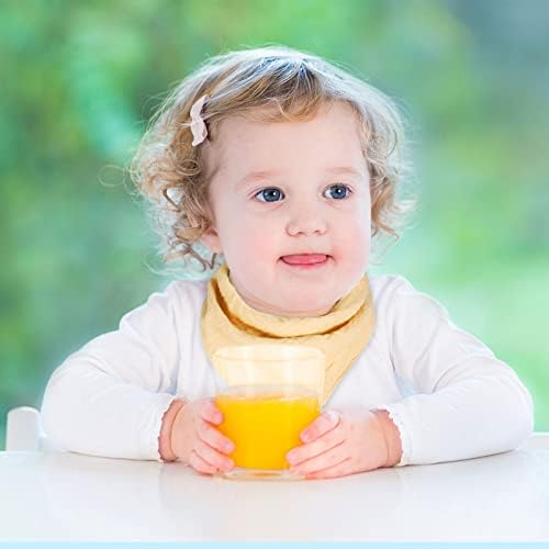 10 Packs Baby Bandana Dribble Bibs, Cotton Soft and Absorbent Drool Bibs with Adjustable Snaps