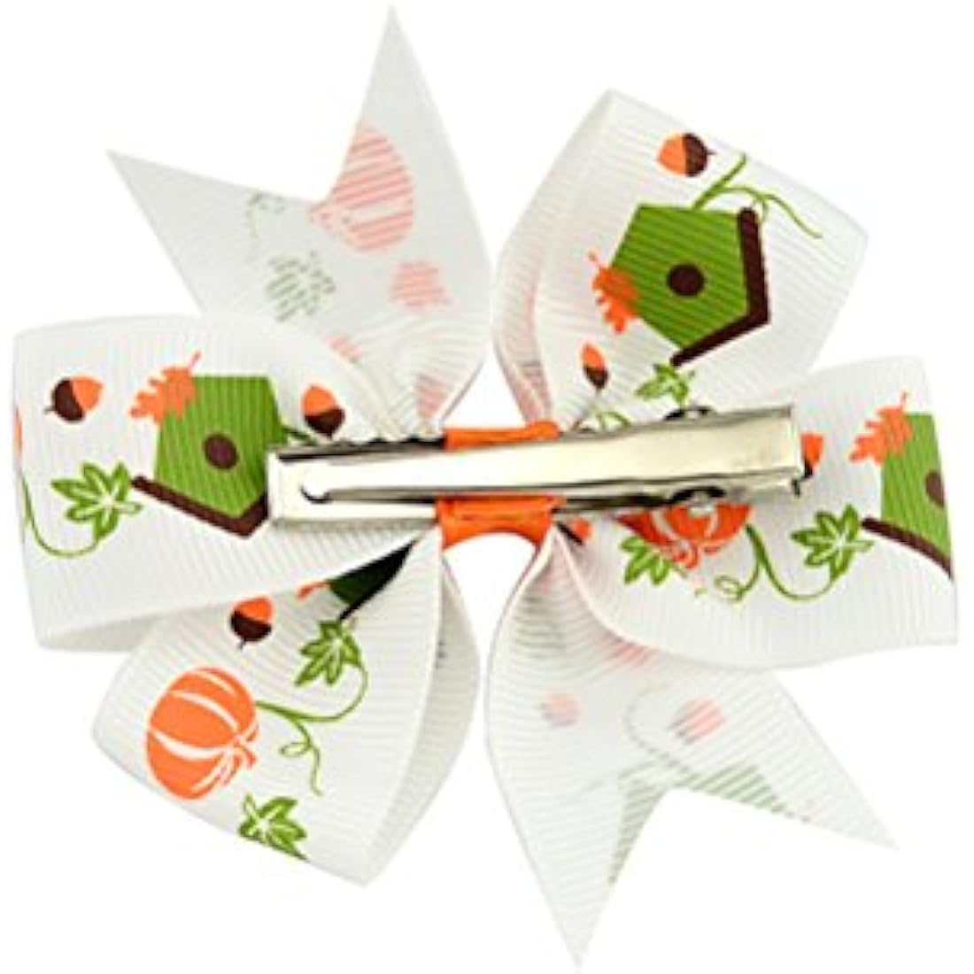 Children Hair Clip, 24pcs Holiday Ribbon Bow Alligator Halloween Bowknot Hair Clip for Children Hair Accessories